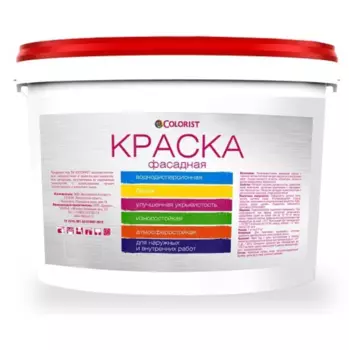 Colorist, 40 кг, Краска водно-дисперсионная фасадная акриловая