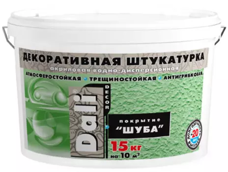 Dali Decor Шуба, 15 кг, Штукатурка декоративная акриловая