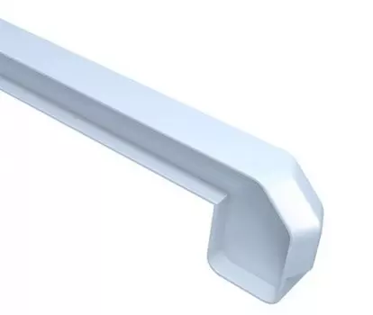 Danke Lucido Bianko 35 см, Заглушка для подоконника ПВХ пара (белая)