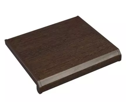 Danke Wenge (коричневый), 15 см, Подоконник ПВХ