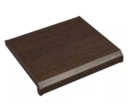 Danke Wenge (коричневый), 25 см, Подоконник ПВХ