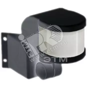 Датчик движения ИК угловой 1100w 270 градусов 12 м IP44 черный