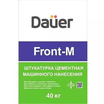 Dauer Front-M, 40 кг, Штукатурка цементная для машинного нанесения