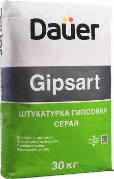 Dauer Gipsart, 30 кг, Штукатурка гипсовая универсальная серая