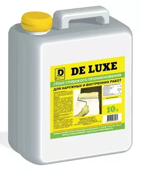 De Luxe, 10 л, Грунтовка глубокого проникновения