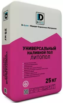 De Luxe Литопол, 25 кг Пол, Наливной универсальный