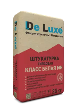 De Luxe МН, 30 кг, Штукатурка гипсовая