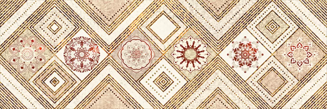 Декор для плитки Alma Ceramica Альба DWU11ALB404 бежевый 20х60 см