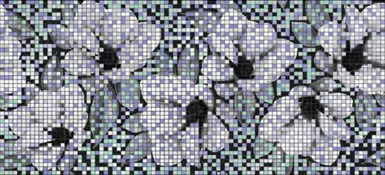 Декор для плитки Cersanit Black&amp;White BW2G231 черный 20х44 см