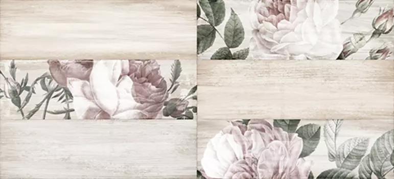 Декор для плитки Cersanit Provans PH2G451DT рельефный многоцветный 20х44 см