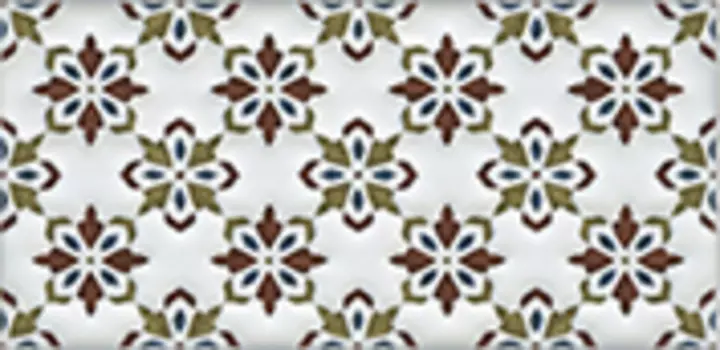 Декор для плитки Kerama Marazzi Клемансо STG\B619\16000 орнамент черно-белый 7.4х15 см