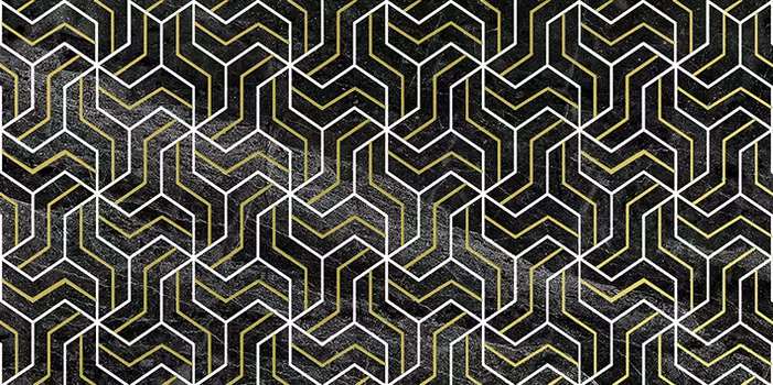 Декор для плитки Laparet Crystal Fractal черный 30х60 см