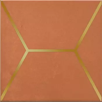 Декор керамический Kerama Marazzi OP/D181/17066 Витраж оранжевый 150х150 мм