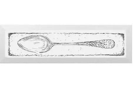 Декор керамический Kerama Marazzi Spoon черный 285х85 мм