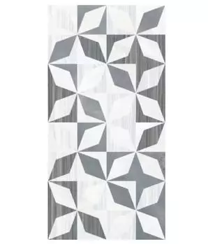 Декор керамический Vitra Serpeggiante Геометрический холодная гамма 7рек 600х300 мм
