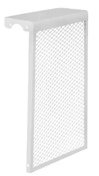 Декоративный экран на радиатор металлический 4 секции