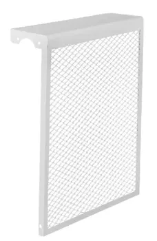 Декоративный экран на радиатор металлический 5 секций