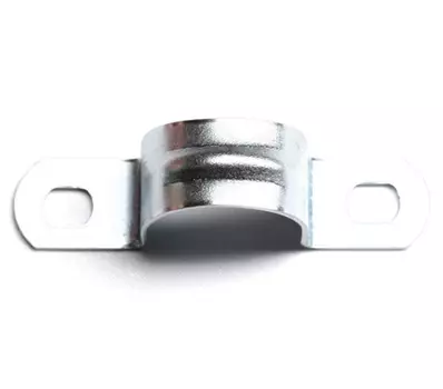 Держатель ДКС 53357 для жестких труб оцинкованный D25-26 мм двусторонний