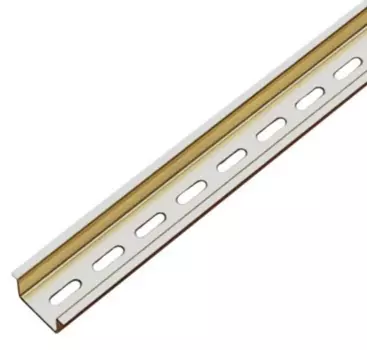 DIN-рейка ABB перфорированная 35х7.5 мм 4 модуля 7 см