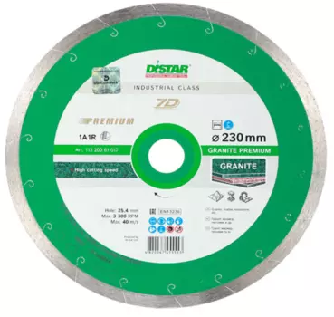 Диск алмазный по керамограниту Distar 7D 230х25.4х1.7 мм