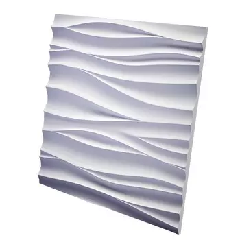 Дизайнерская 3D панель из гипса Artpole Silk 1 600х600 мм