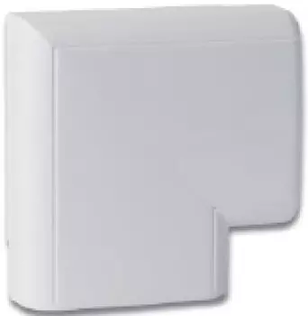 ДКС 140х50 мм, Угол для кабель-канала плоский с разделителем (белый)