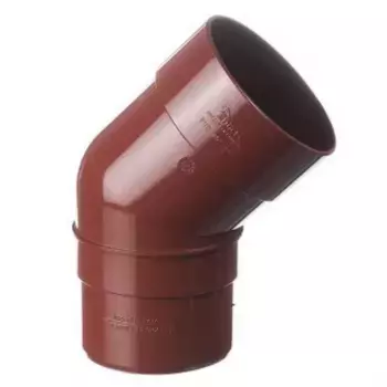 Docke 45 RAL 3009 120/85 мм, Колено трубы ПВХ (гранат)
