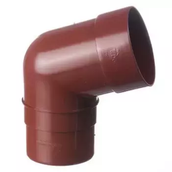 Docke 72 RAL 3009 120/85 мм, Колено трубы ПВХ (гранат)