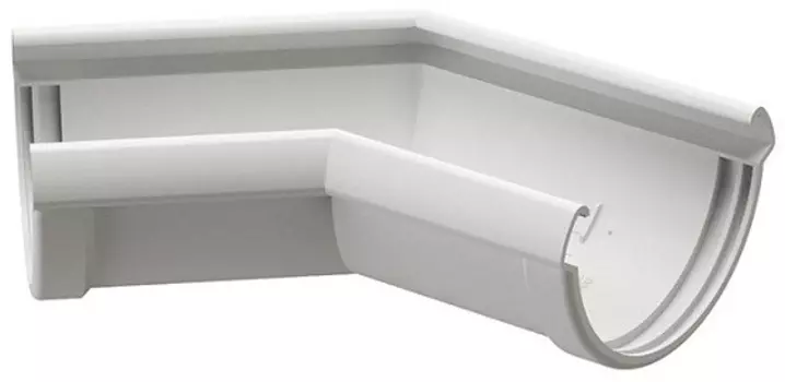 Docke Lux 135 пломбир, 141/100 мм, Угол желоба универсальный