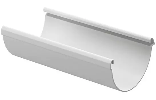 Docke Lux 141/100 мм, 3 м, Желоб водосточный ПВХ пломбир