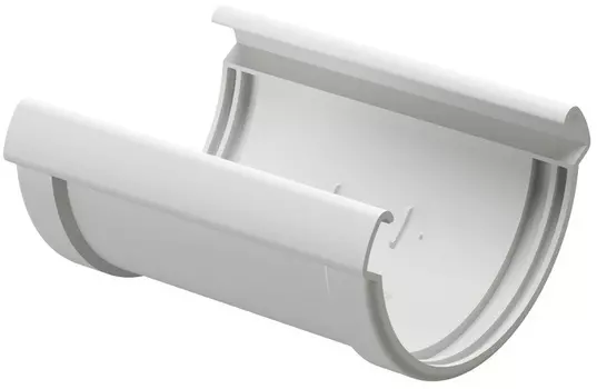 Docke Lux 141/100 мм, соединитель желоба ПВХ промбир