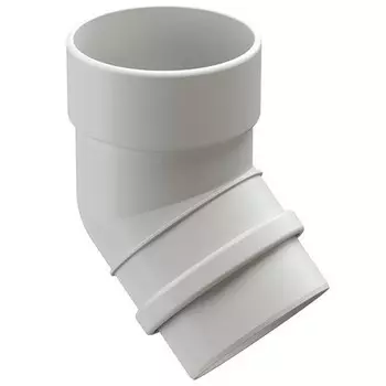 Docke Lux 45 141/100 мм, Колено трубы ПВХ (пломбир)