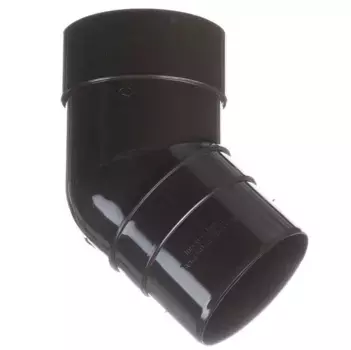 Docke Premium 45 RAL 8017 120/85 мм, Колено трубы ПВХ (шоколад)