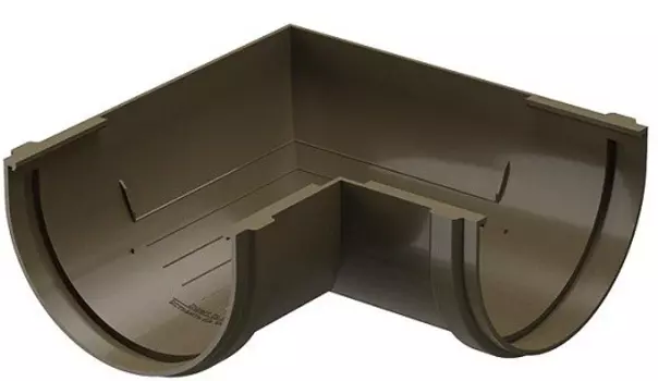 Docke Premium 90 каштан, 120/85 мм, Угол желоба универсальный