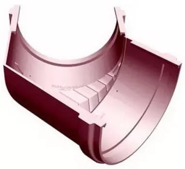 Docke Premium RAL 3009, 120/85 мм, Угол желоба универсальный 135°