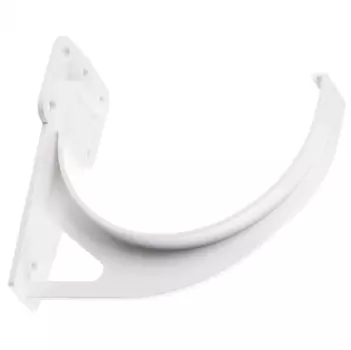 Docke Premium RAL 9003 120/85 мм, Кронштейн желоба ПВХ короткий