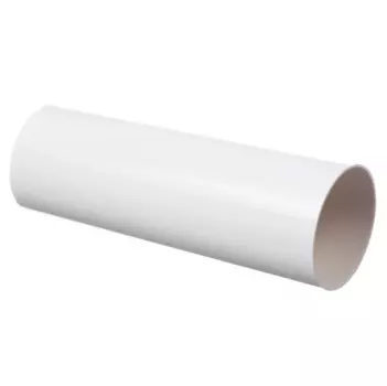 Docke Premium RAL 9003 (пломбир) 120/85 мм, 3 м, Труба водосточная ПВХ