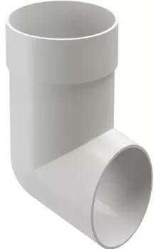 Docke Standard, 120/80 мм, Отвод водосточной трубы белый