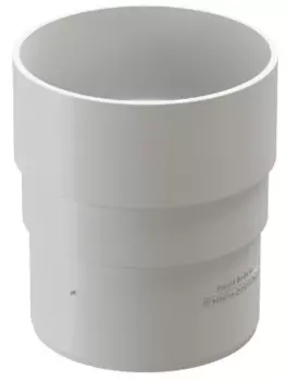 Docke Standard, 120/80 мм, Соединитель водосточной трубы ПВХ белый