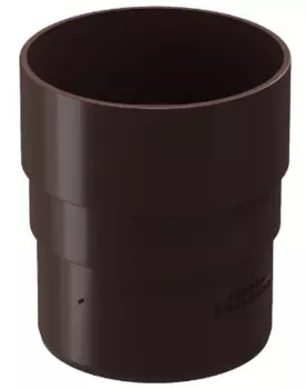 Docke Standard, 120/80 мм, Соединитель водосточной трубы ПВХ темно-коричневый
