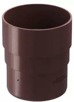 Docke Standard, 120/80 мм, Соединитель водосточной трубы ПВХ светло-коричневый