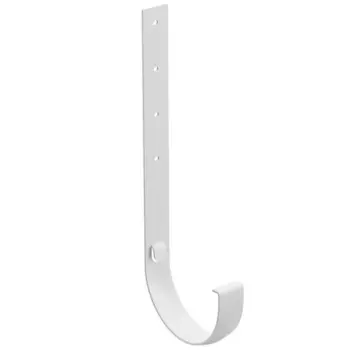 Docke Standard белый 120/80 мм,, Кронштейн желоба металлический длинный