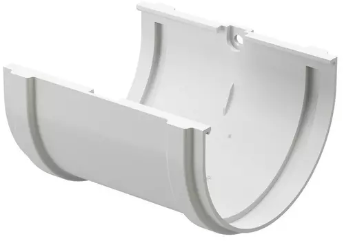 Docke Standart 120/80 мм, соединитель желоба ПВХ белый
