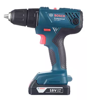 Дрель-шуруповерт аккумуляторная Bosch GSR 180-LI 06019F8120 18В 2х1.5Ач Li-Ion