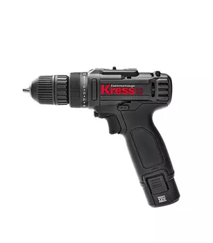 Дрель-шуруповерт аккумуляторная Kress KU201.2 12В 2х2Ач Li-Ion