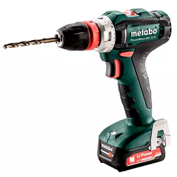 Дрель-шуруповерт аккумуляторная Metabo PowerMaxx BS 12 Q 601037500 12В 2х2Ач Li-Ion