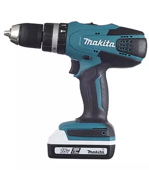 Дрель-шуруповерт аккумуляторная ударная Makita HP457DWE 18В 2х1.5Ач Li-Ion