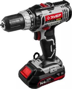 Дрель-шуруповерт аккумуляторная Зубр Стандарт ДШЛ-141 КН