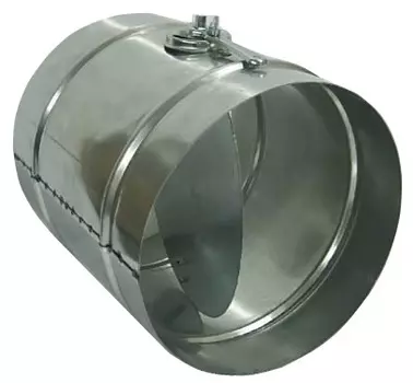 Дроссель-клапан 100 мм, для круглых воздуховодов оцинкованный, с ручным приводом