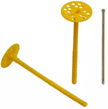 Дюбель изоляционный с металлическим гвоздем 10х100 мм 100 шт